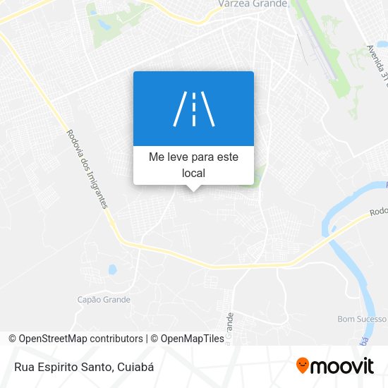 Rua Espirito Santo mapa