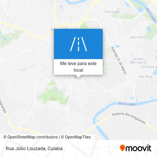 Rua Júlio Louzada mapa