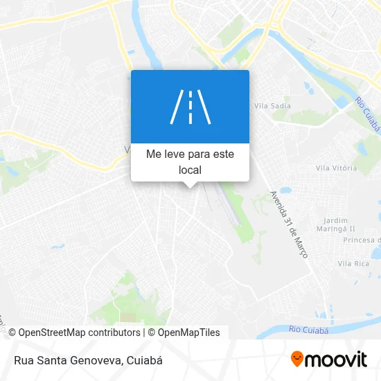 Rua Santa Genoveva mapa