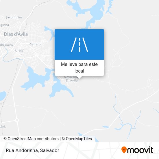 Rua Andorinha mapa