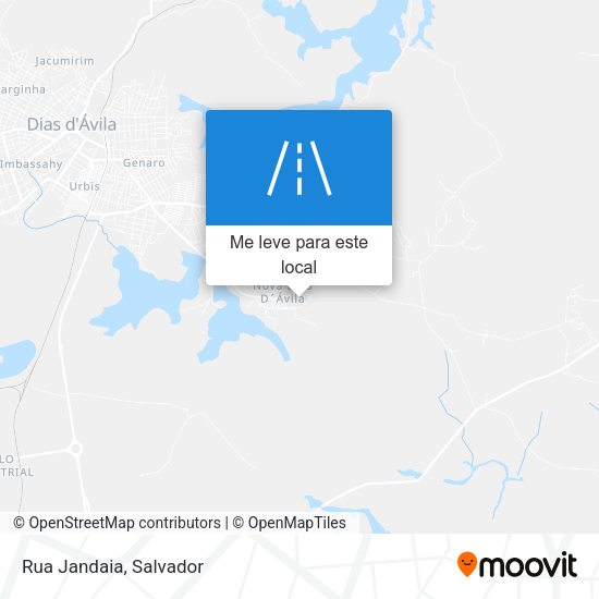Rua Jandaia mapa