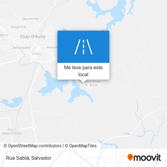 Rua Sabiá mapa
