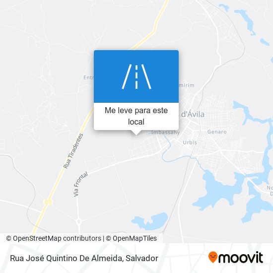 Rua José Quintino De Almeida mapa