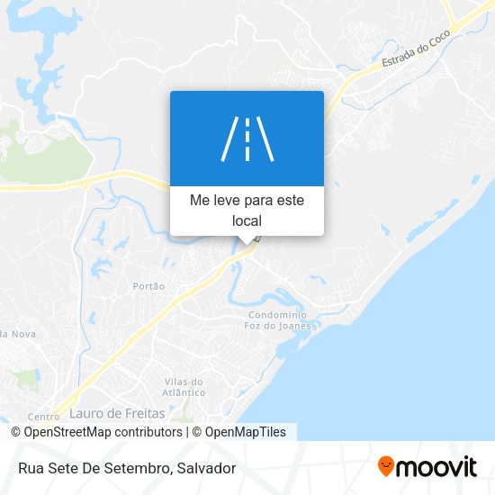 Rua Sete De Setembro mapa