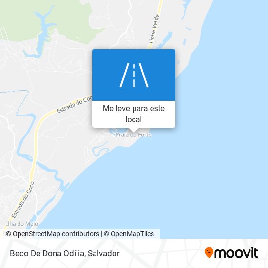 Beco De Dona Odília mapa