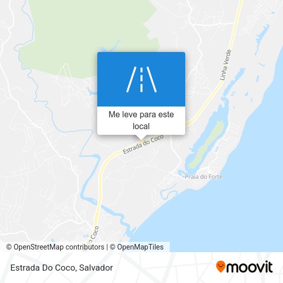 Estrada Do Coco mapa