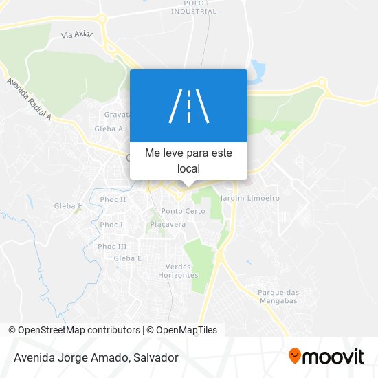 Avenida Jorge Amado mapa