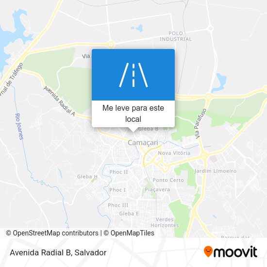 Avenida Radial B mapa