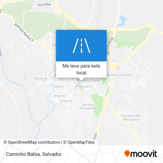 Caminho Bahia mapa