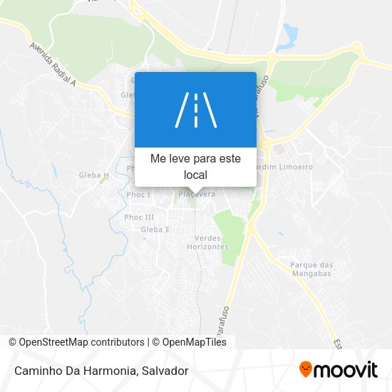 Caminho Da Harmonia mapa