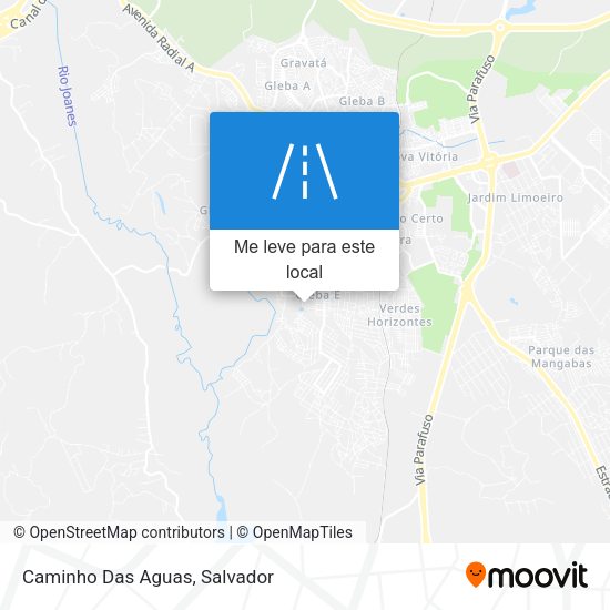 Caminho Das Aguas mapa