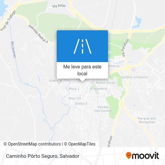 Caminho Pôrto Seguro mapa