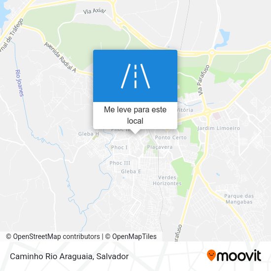 Caminho Rio Araguaia mapa