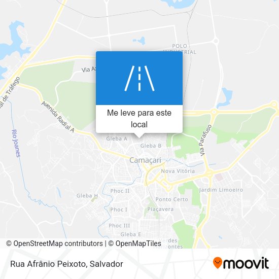 Rua Afrânio Peixoto mapa