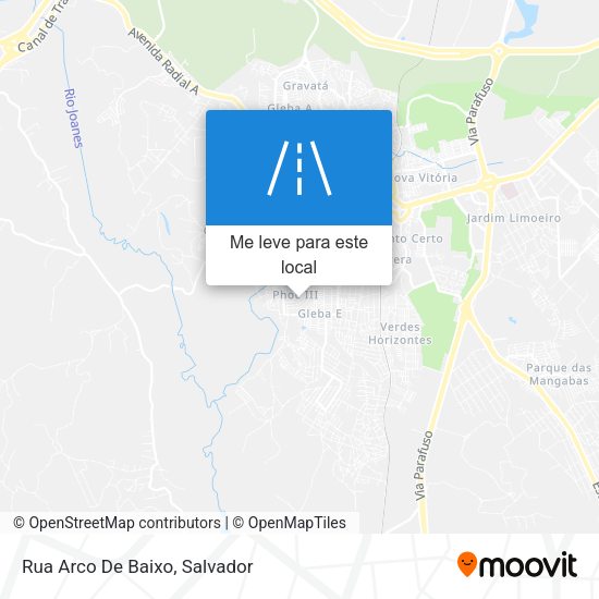 Rua Arco De Baixo mapa