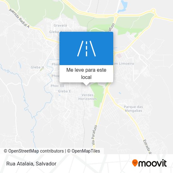 Rua Atalaia mapa