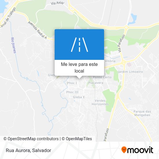 Rua Aurora mapa