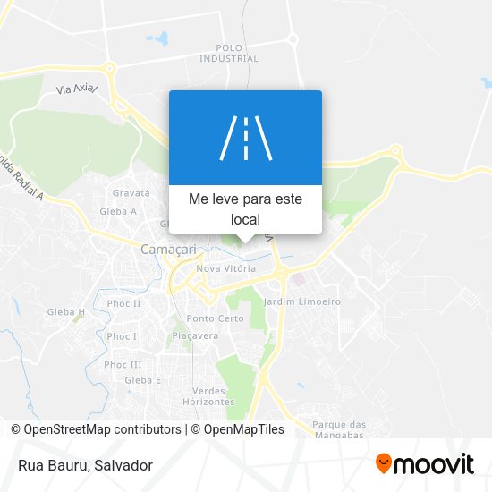 Rua Bauru mapa