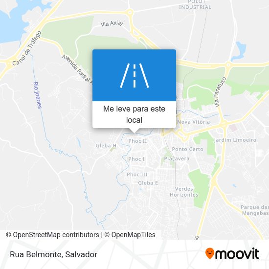 Rua Belmonte mapa