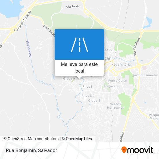 Rua Benjamin mapa