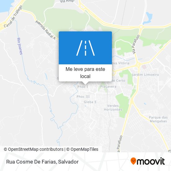 Rua Cosme De Farias mapa