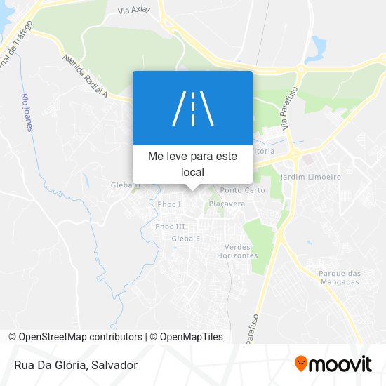 Rua Da Glória mapa