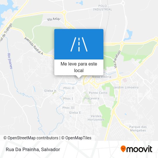 Rua Da Prainha mapa