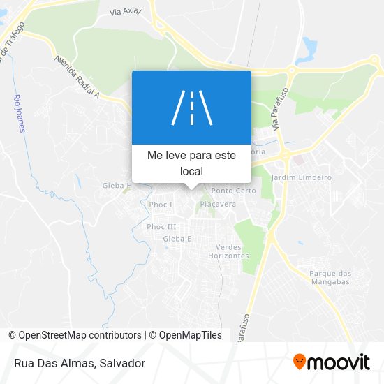 Rua Das Almas mapa