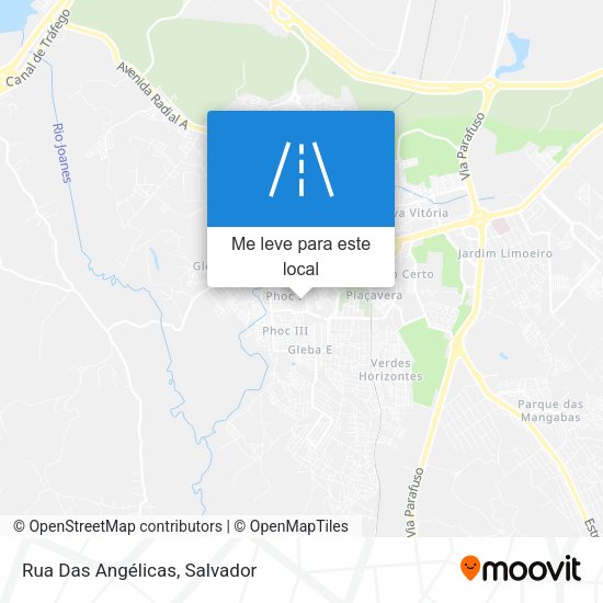 Rua Das Angélicas mapa