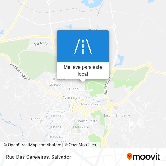Rua Das Cerejeiras mapa