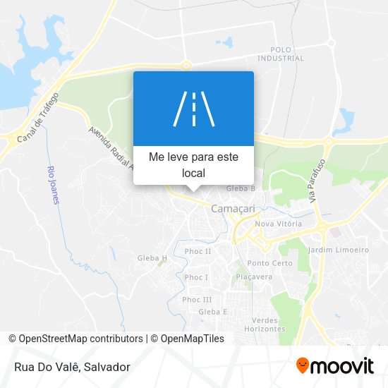 Rua Do Valê mapa