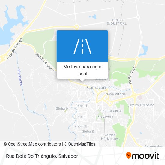 Rua Dois Do Triângulo mapa