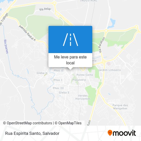 Rua Espirita Santo mapa