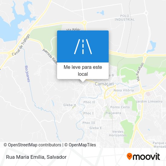 Rua Maria Emília mapa