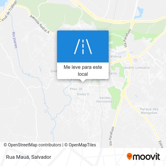 Rua Mauá mapa