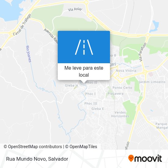 Rua Mundo Novo mapa
