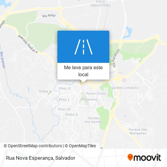 Rua Nova Esperança mapa