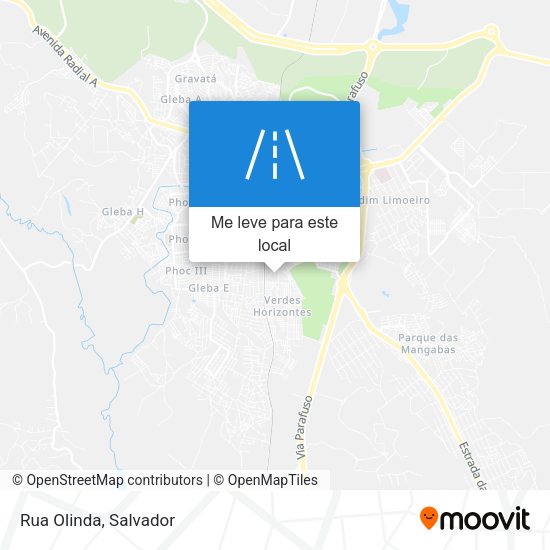 Rua Olinda mapa