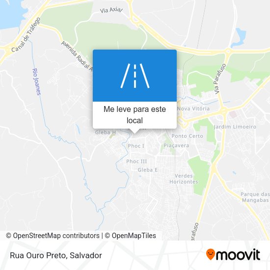 Rua Ouro Preto mapa
