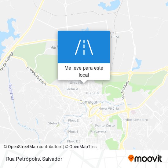 Rua Petrópolis mapa