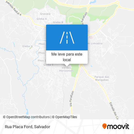 Rua Placa Ford mapa