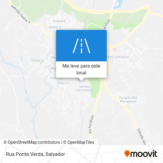 Rua Ponta Verda mapa