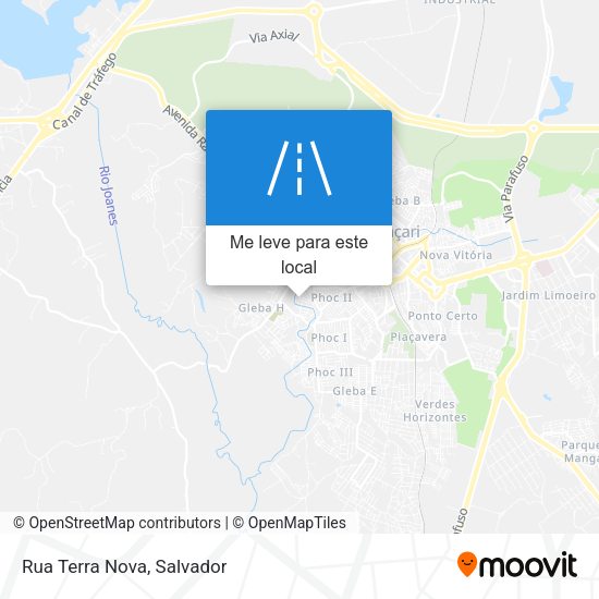 Rua Terra Nova mapa