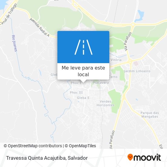 Travessa Quinta Acajutiba mapa