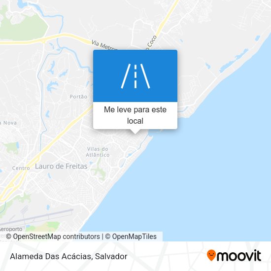 Alameda Das Acácias mapa