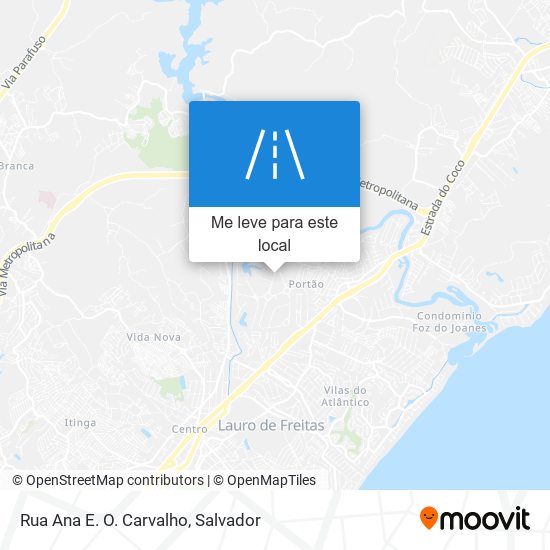 Rua Ana E. O. Carvalho mapa