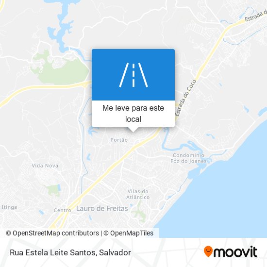 Rua Estela Leite Santos mapa