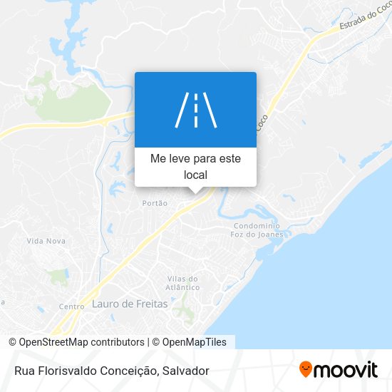 Rua Florisvaldo Conceição mapa