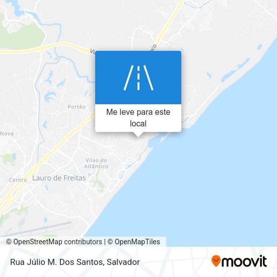 Rua Júlio M. Dos Santos mapa