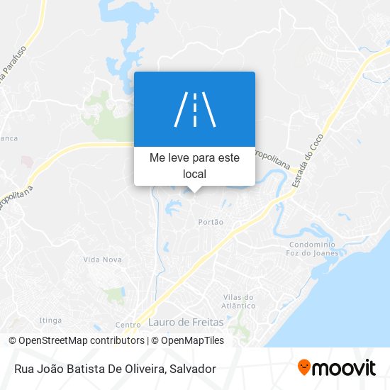 Rua João Batista De Oliveira mapa